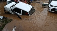 Belediye 'Evlerden Çıkmayın' Dedi! Korkunç Görüntülerle İzmir'de Yaşamı Felç Eden Sel Felaketi...
