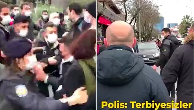 Hem bu gözaltılar hem de polisin, ”aşağı bak” emri sosyal medyada büyük tepki çekti. #AşağıBakmayacağız etiketi Twitter'da TT oldu.