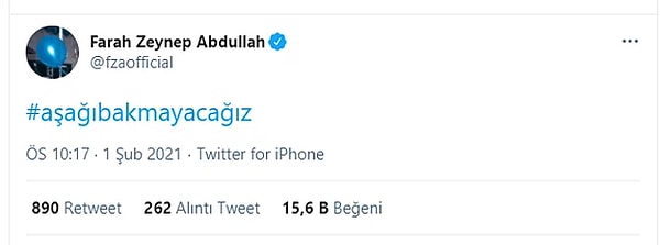 2. Boğaziçi Üniversitesine destek veren ünlülerden biri olan Farah Zeynep Abdullah ise paylaşımını tepkilerin ardından sildiği için tepki çekti!