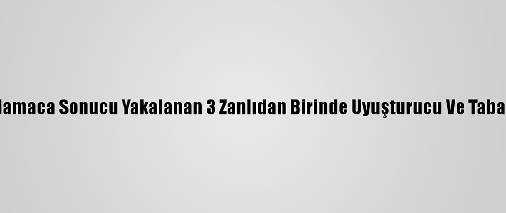 Kocaeli'de Kovalamaca Sonucu Yakalanan 3 Zanlıdan Birinde Uyuşturucu Ve Tabanca Ele Geçirildi