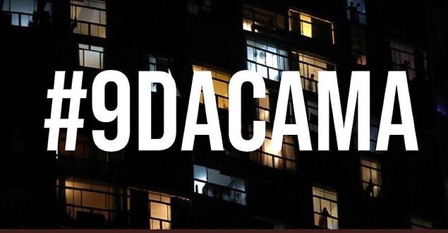 Müdahalenin sonrasında saat 21:00'da vatandaşlar camlarına çıkarak eylemcilere desteklerini gösterdi.