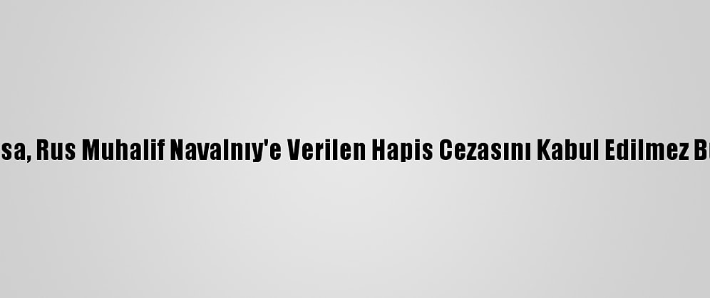 Fransa, Rus Muhalif Navalnıy'e Verilen Hapis Cezasını Kabul Edilmez Buldu