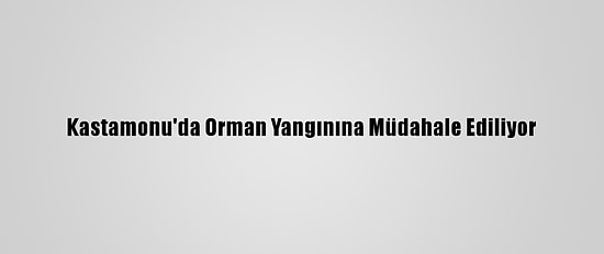 Kastamonu'da Orman Yangınına Müdahale Ediliyor