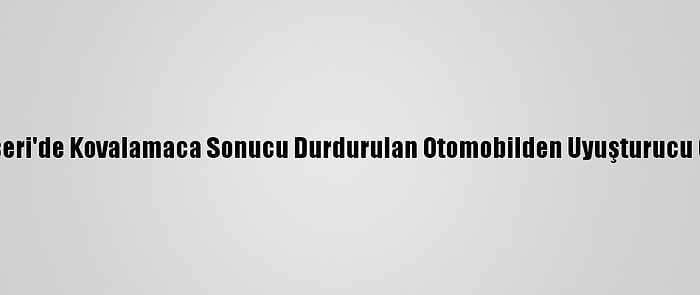 Kayseri'de Kovalamaca Sonucu Durdurulan Otomobilden Uyuşturucu Çıktı