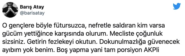 Barış Atay'da Özalan'a cevap verdi