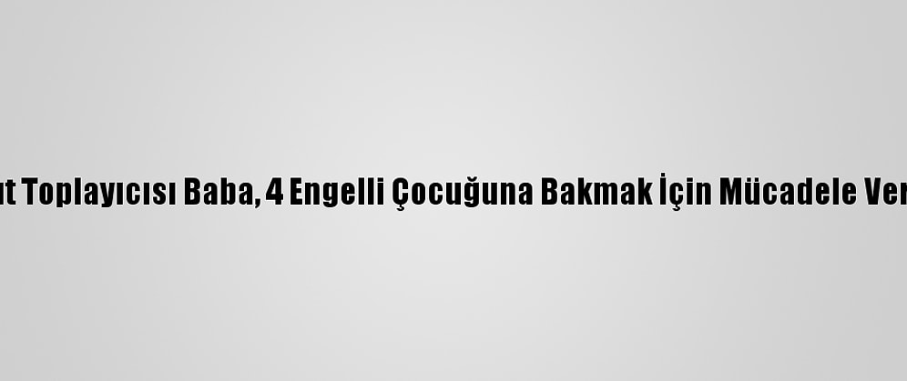 Kağıt Toplayıcısı Baba, 4 Engelli Çocuğuna Bakmak İçin Mücadele Veriyor
