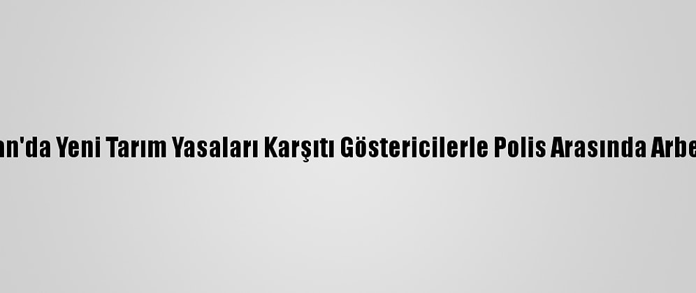Hindistan'da Yeni Tarım Yasaları Karşıtı Göstericilerle Polis Arasında Arbede Çıktı