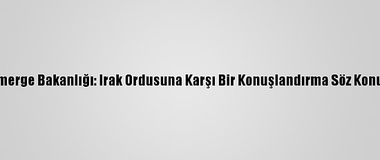 Ikby Peşmerge Bakanlığı: Irak Ordusuna Karşı Bir Konuşlandırma Söz Konusu Değil