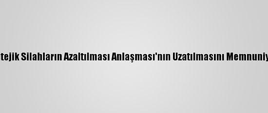 Nato, Yeni Stratejik Silahların Azaltılması Anlaşması'nın Uzatılmasını Memnuniyetle Karşıladı