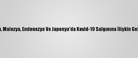 Pakistan, Malezya, Endonezya Ve Japonya'da Kovid-19 Salgınına İlişkin Gelişmeler