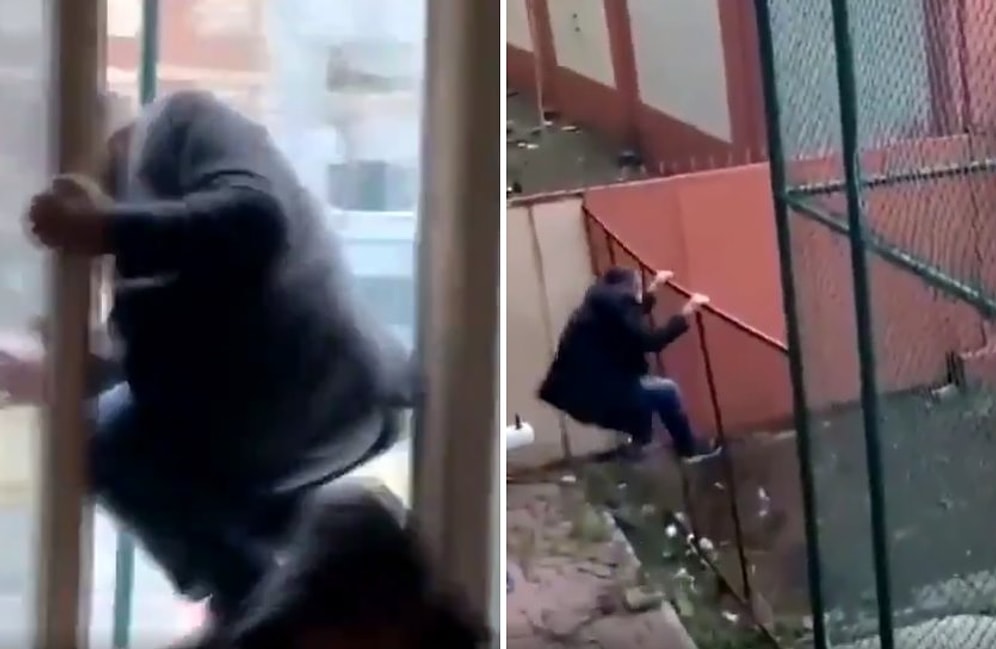 Polis Baskınında Okey Oynarken Yakalanan Vatandaş Camdan Atlayarak Kaçtı