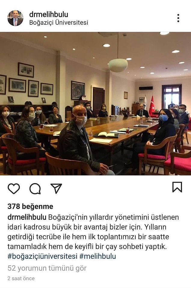 Twitter'dan da #MelihBuluYalnızDeğildir etiketini paylaşıp destek verenlere teşekkür etti. Öyle, idari kadroyla fotoğraflar atıp sayfasını bir süre kullandı. Fakat bir sosyal medya kullanıcısı çok önemli bir detayı ortaya çıkardı.