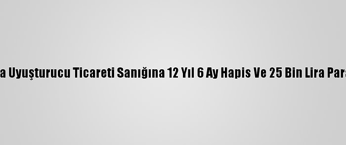 Adana'da Uyuşturucu Ticareti Sanığına 12 Yıl 6 Ay Hapis Ve 25 Bin Lira Para Cezası