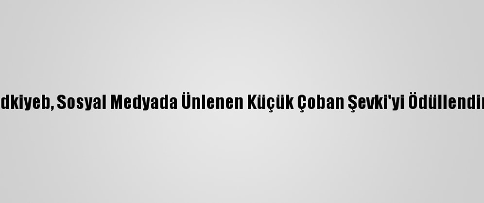 Tüdkiyeb, Sosyal Medyada Ünlenen Küçük Çoban Şevki'yi Ödüllendirdi