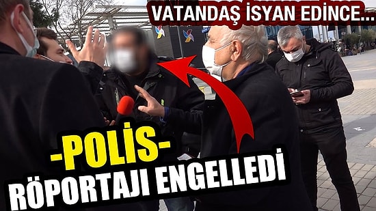 Vatandaşın Derdini Anlattığı Sokak Röportajına Polis Engeli: 'Siyaset Yorumcusu musunuz?'