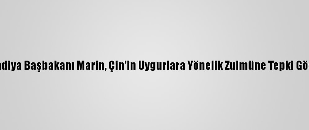 Finlandiya Başbakanı Marin, Çin'in Uygurlara Yönelik Zulmüne Tepki Gösterdi