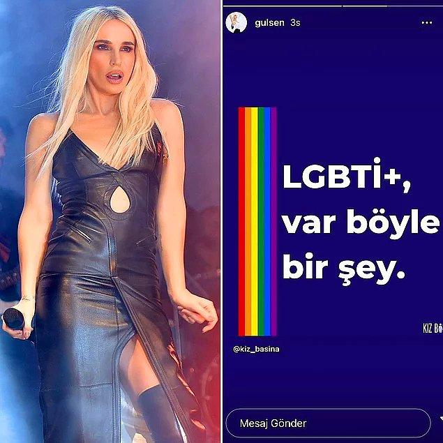 3. Gülşen, Cumhurbaşkanı Erdoğan'ın ‘LGBT, yok öyle bir şey’ sözlerine tepki gösterdi!