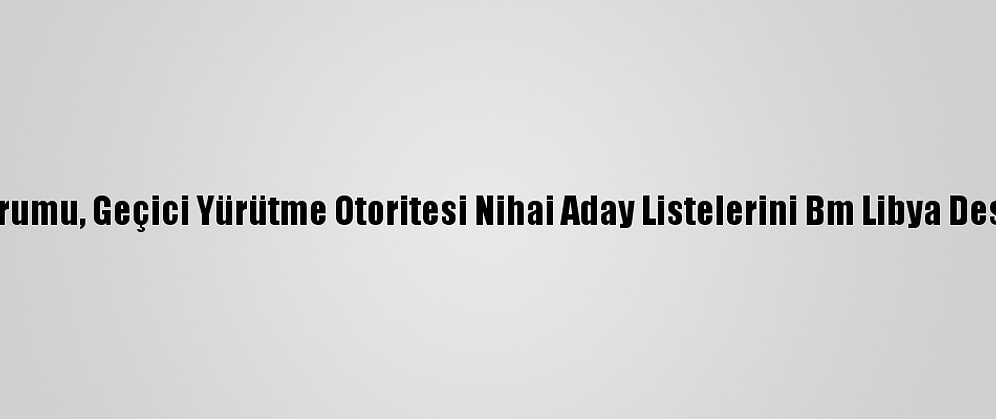 Libya Siyasi Diyalog Forumu, Geçici Yürütme Otoritesi Nihai Aday Listelerini Bm Libya Destek Misyonu'na Sundu