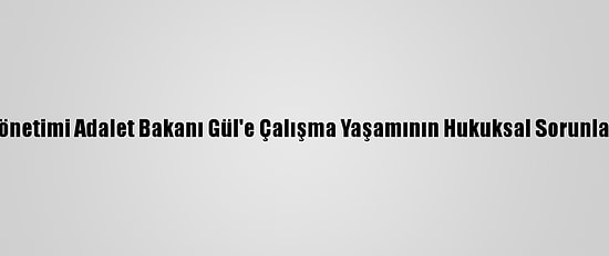 Türk-İş Yönetimi Adalet Bakanı Gül'e Çalışma Yaşamının Hukuksal Sorunlarını İletti
