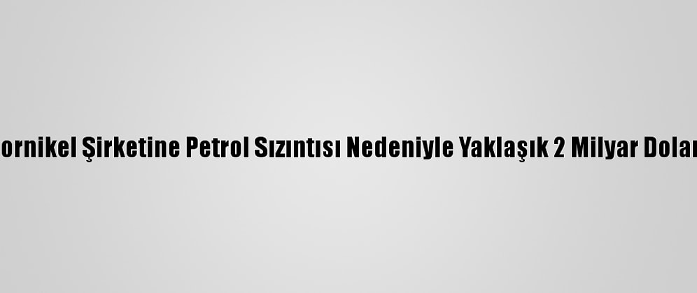 Rus Nornikel Şirketine Petrol Sızıntısı Nedeniyle Yaklaşık 2 Milyar Dolar Ceza