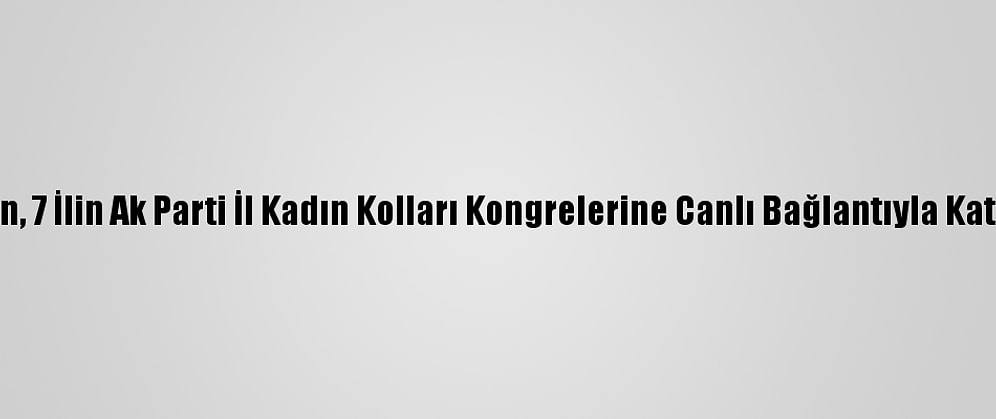 Erdoğan, 7 İlin Ak Parti İl Kadın Kolları Kongrelerine Canlı Bağlantıyla Katıldı: (3)