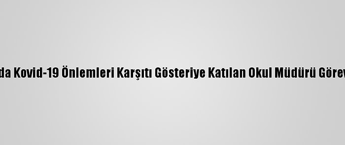 Avusturya'da Kovid-19 Önlemleri Karşıtı Gösteriye Katılan Okul Müdürü Görevden Alındı