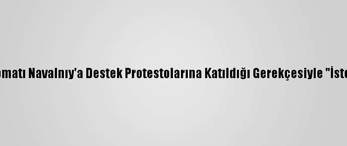 Rusya Avrupalı 3 Diplomatı Navalnıy'a Destek Protestolarına Katıldığı Gerekçesiyle "İstenmeyen Kişi" İlan Etti