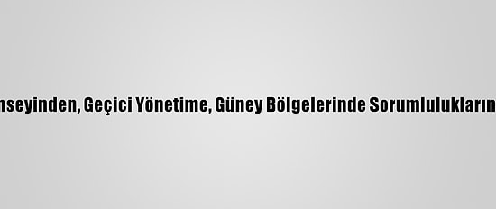 Libya Tuareg Yüksek Konseyinden, Geçici Yönetime, Güney Bölgelerinde Sorumluluklarını Yerine Getirme Çağrısı