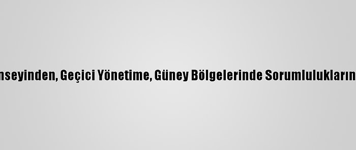 Libya Tuareg Yüksek Konseyinden, Geçici Yönetime, Güney Bölgelerinde Sorumluluklarını Yerine Getirme Çağrısı