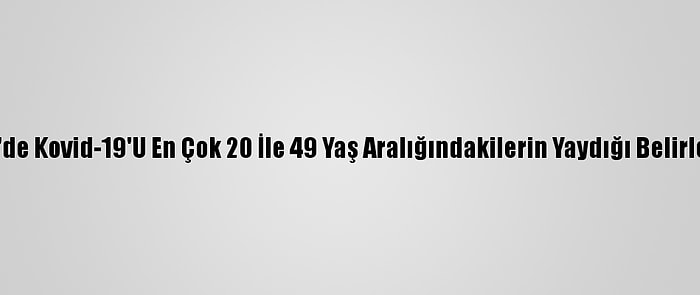 ABD'de Kovid-19'U En Çok 20 İle 49 Yaş Aralığındakilerin Yaydığı Belirlendi