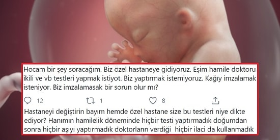 Hamilelikte Anne ve Bebek Sağlığı İçin Tavsiye Edilen Testleri Yaptırmak İstemeyenler İnsanları İkiye Böldü