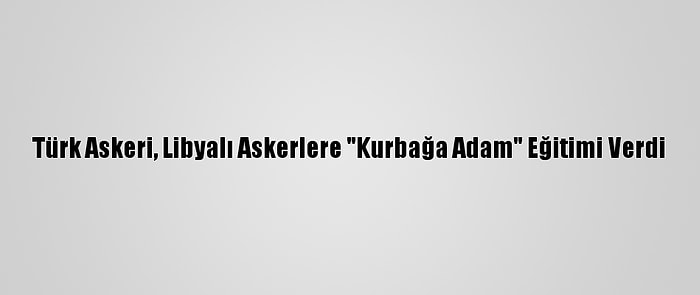 Türk Askeri, Libyalı Askerlere "Kurbağa Adam" Eğitimi Verdi