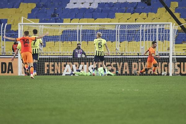 Kalan dakikalarda ve +9 dakika ilave edilen uzatma dakikalarında da gol olmayınca kazanan Galatasaray oldu: 0-1