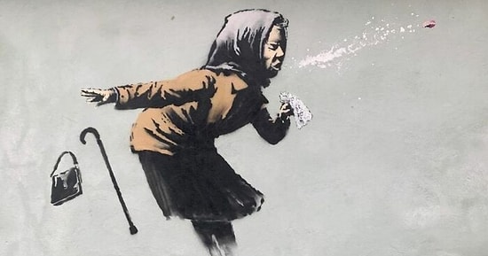 Анонимный уличный художник из Англии, Бэнкси, снова в центре внимания со своей новой работой в Бристоле