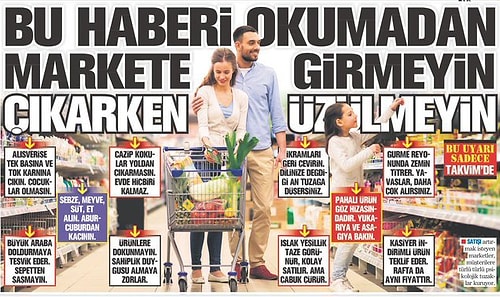 Takvim'in Alışveriş Önerileri Gündemde: Tok Karnına Çıkın, Çocuklar Olmasın; Araba Değil Sepet Kullanın