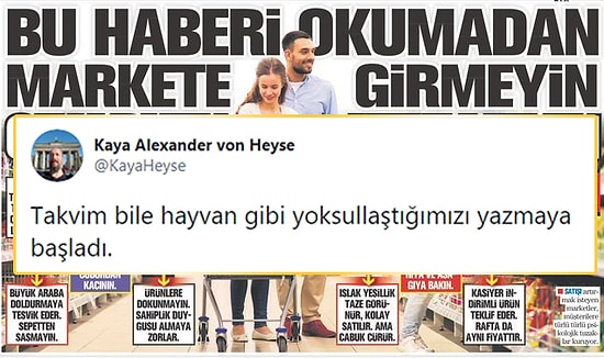 Takvim'in Alışveriş Önerileri Gündemde: Tok Karnına Çıkın, Çocuklar Olmasın; Araba Değil Sepet Kullanın