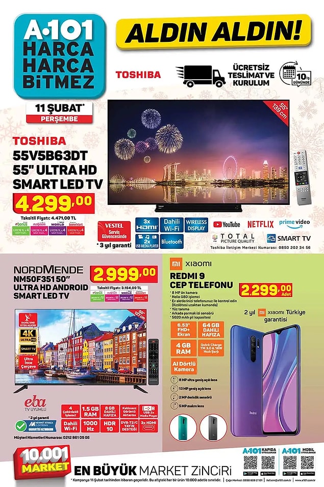Bu hafta 2 televizyon ve bir telefon satışta olacak.