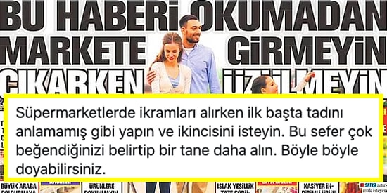 Takvim'in 'Tok Karnına Alışverişe Gidin' Önerisine İroni Dolu Cevaplarla Sitem Eden Kişiler