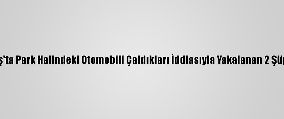 Kahramanmaraş'ta Park Halindeki Otomobili Çaldıkları İddiasıyla Yakalanan 2 Şüpheli Tutuklandı