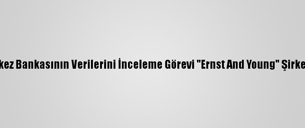Yemen Merkez Bankasının Verilerini İnceleme Görevi "Ernst And Young" Şirketine Verildi