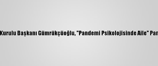 Kadem Yönetim Kurulu Başkanı Gümrükçüoğlu, "Pandemi Psikolojisinde Aile" Panelinde Konuştu: