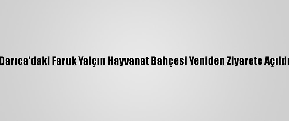 Darıca'daki Faruk Yalçın Hayvanat Bahçesi Yeniden Ziyarete Açıldı