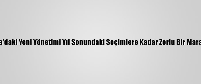 Grafikli-Libya'daki Yeni Yönetimi Yıl Sonundaki Seçimlere Kadar Zorlu Bir Maraton Bekliyor