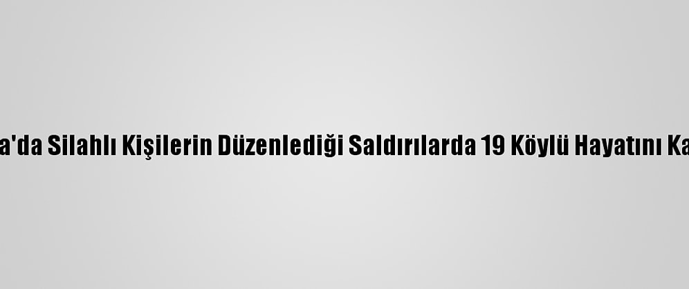 Nijerya'da Silahlı Kişilerin Düzenlediği Saldırılarda 19 Köylü Hayatını Kaybetti