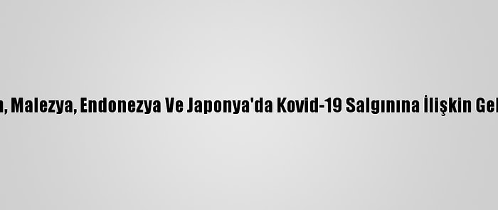 Pakistan, Malezya, Endonezya Ve Japonya'da Kovid-19 Salgınına İlişkin Gelişmeler