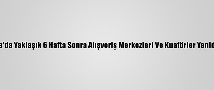 Avusturya'da Yaklaşık 6 Hafta Sonra Alışveriş Merkezleri Ve Kuaförler Yeniden Açıldı