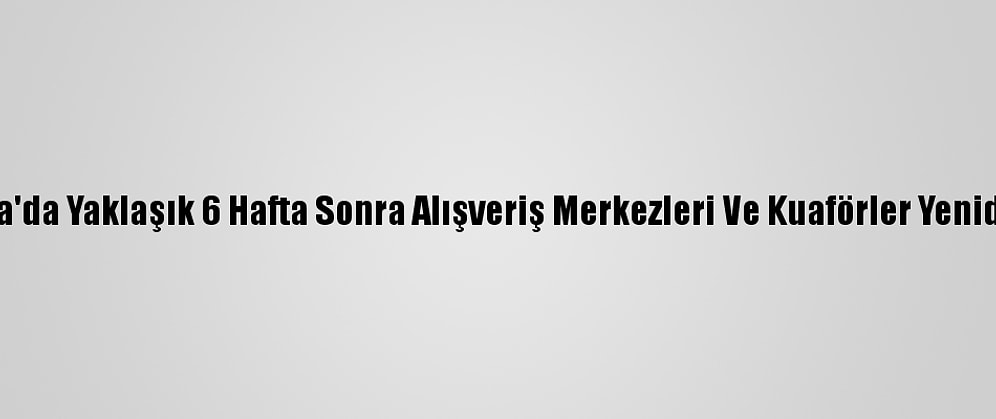 Avusturya'da Yaklaşık 6 Hafta Sonra Alışveriş Merkezleri Ve Kuaförler Yeniden Açıldı