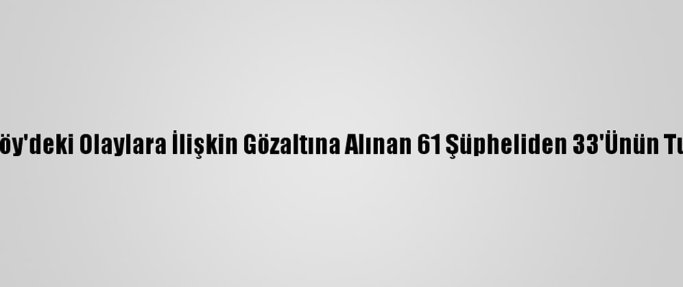 Güncelleme - Kadıköy'deki Olaylara İlişkin Gözaltına Alınan 61 Şüpheliden 33'Ünün Tutuklanması İstendi