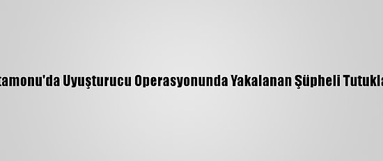 Kastamonu'da Uyuşturucu Operasyonunda Yakalanan Şüpheli Tutuklandı