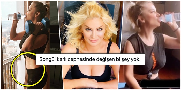 Evde Spora Başlayan Songül Karlı, Yine Malum Mevzu ve Pencere Yamultmalı Photoshop Yüzünden Gündem Oldu